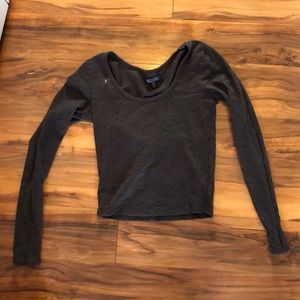 American Eagle Gray long sleeve